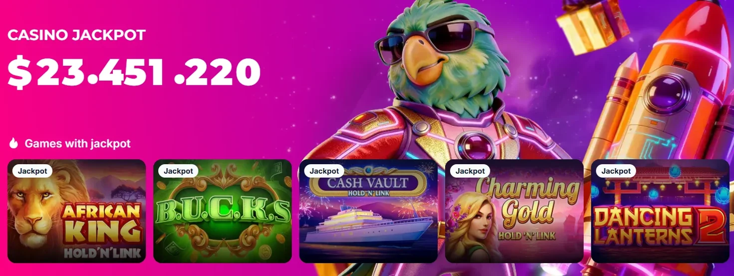 Casino Jackpot в Lukkly и игры Hold'n'Link