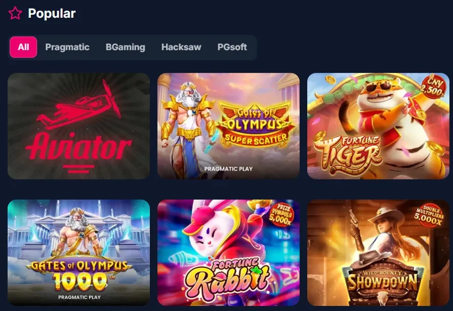 Популярные игры в Lukkly: Aviator, Gates of Olympus, Fortune Tiger, Fortune Rabbit и Showdown